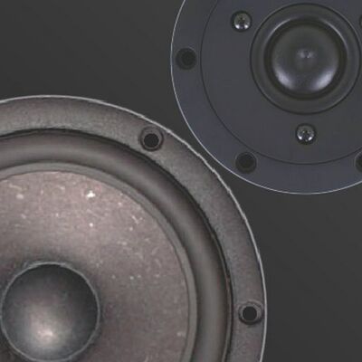 SB Acoustics ARA Speaker Kit ARA2000 - SATIN BLACK [Black Ring Tweeter & Crossover with Black Woofer]